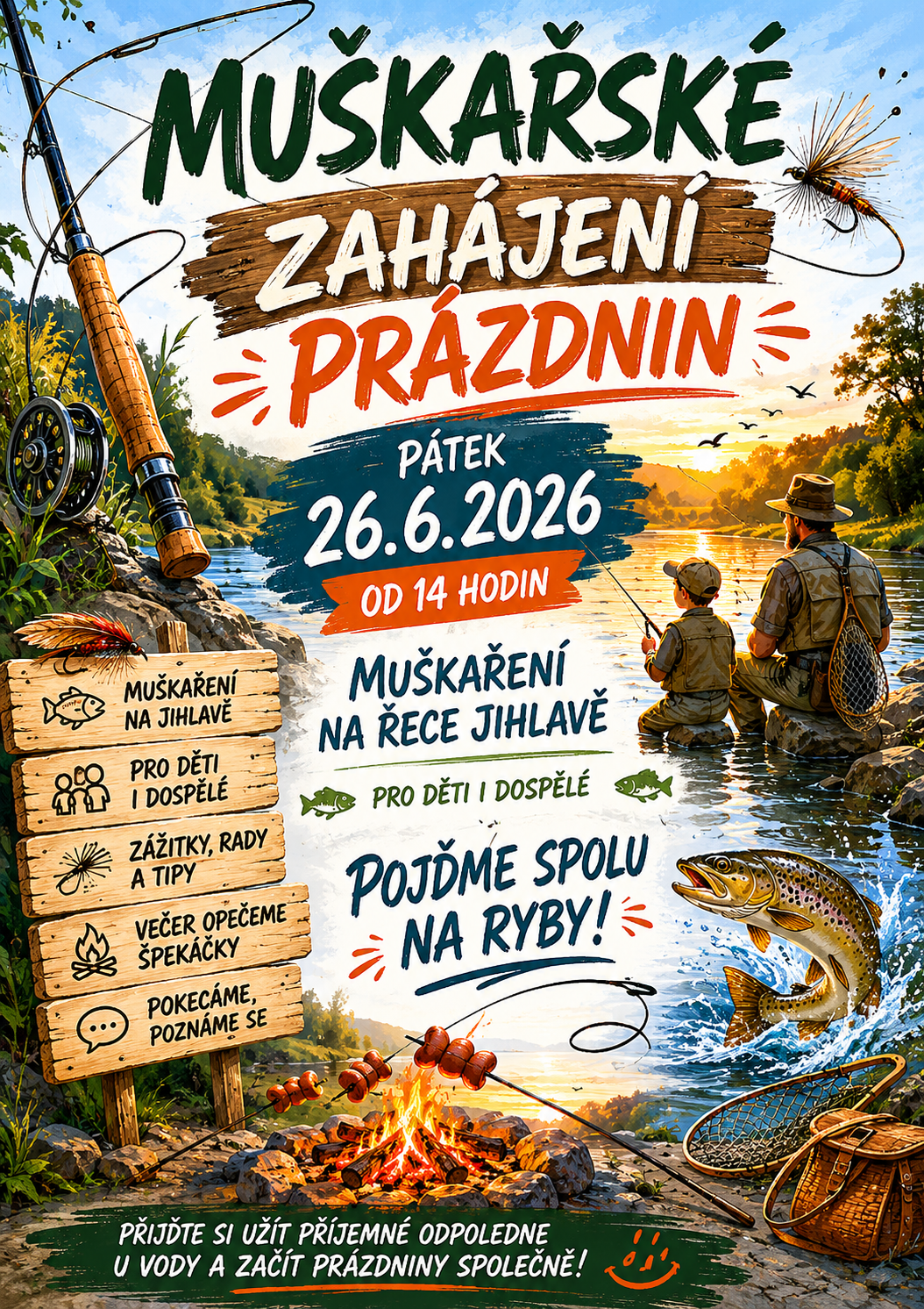 Muškařské zahájení prázdnin 26.6.2026