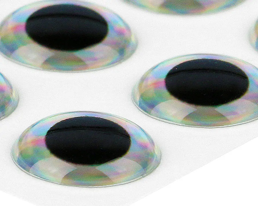 3D Epoxy Eyes, Metalic Chartreuse