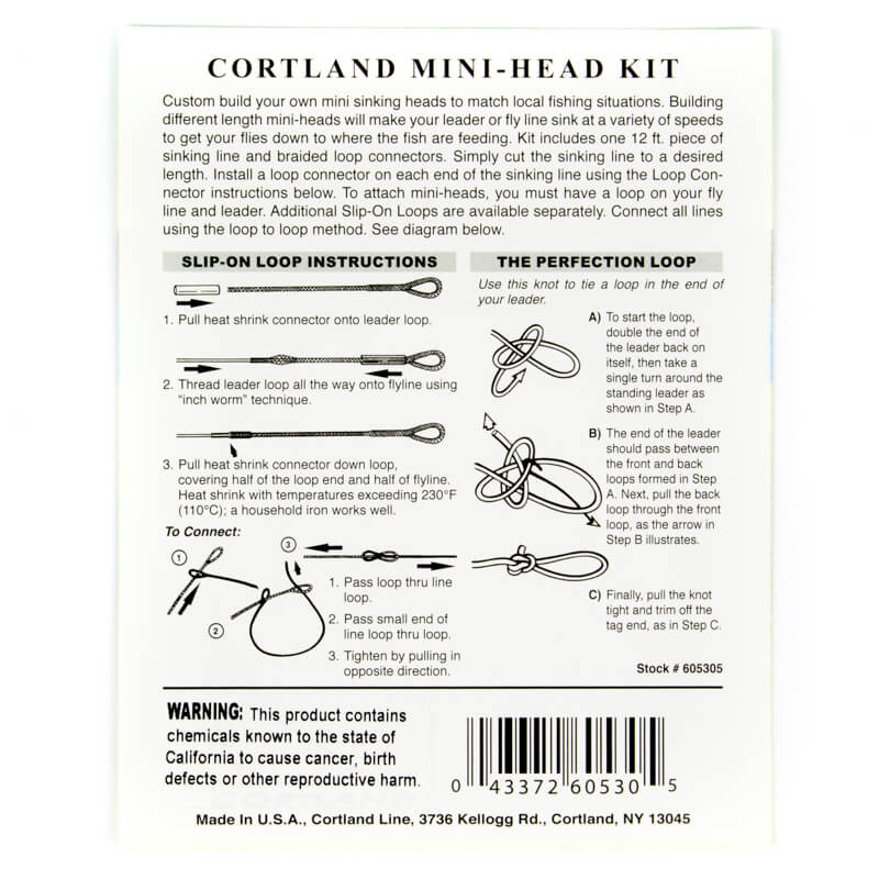 Cortland Mini-Head Kit