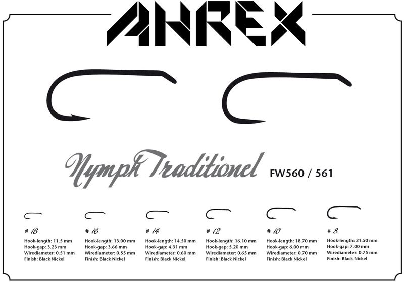 Ahrex muškařské háčky FW561 - Traditional Nymph 