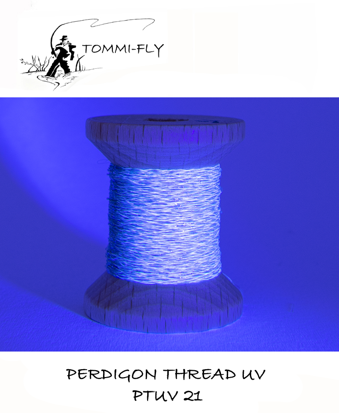 UV Perdigon Thread - Mentol, lesk - Modrý
