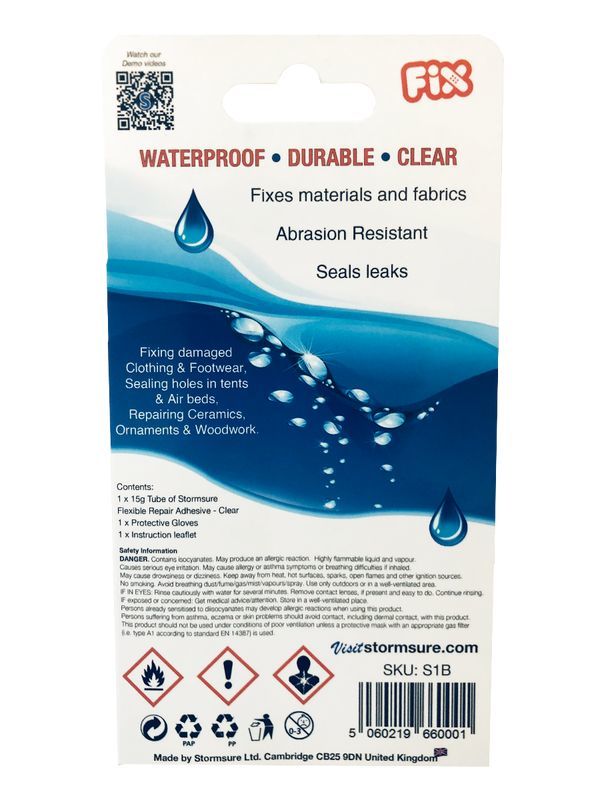 STORMSURE - Opravné lepidlo Clear 1x5g
