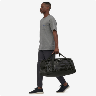 PATAGONIA Black Hole® Duffel Bag 55L, Basin Green w/Fitz Trout