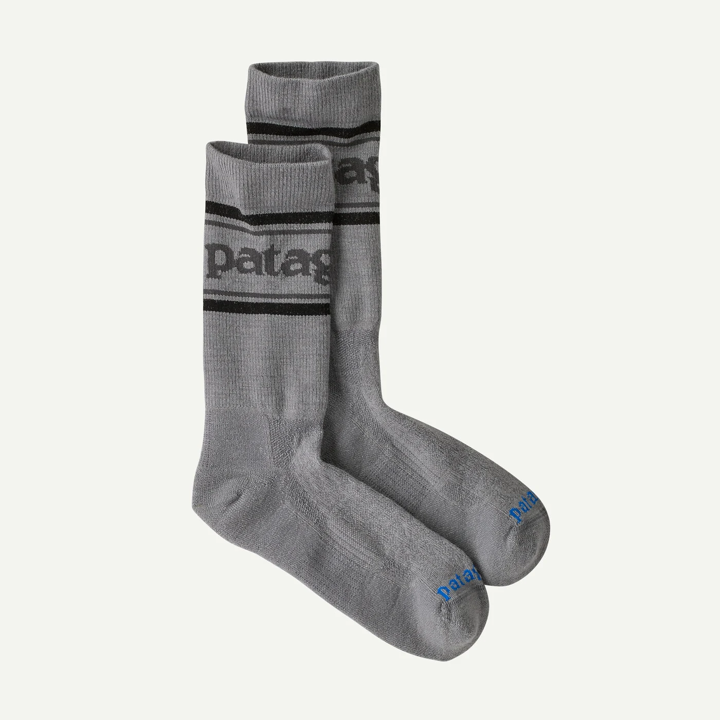 Patagonia Merino ponožky Blend Crew Socks, Park Stripe: Forever Grey - vel. XL