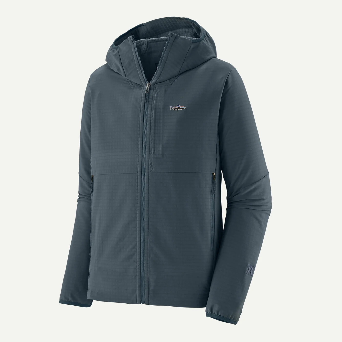 Patagonia Pánská mikina R1® TechFace Fitz Roy Trout Hoody, Summit Blue - vel. M