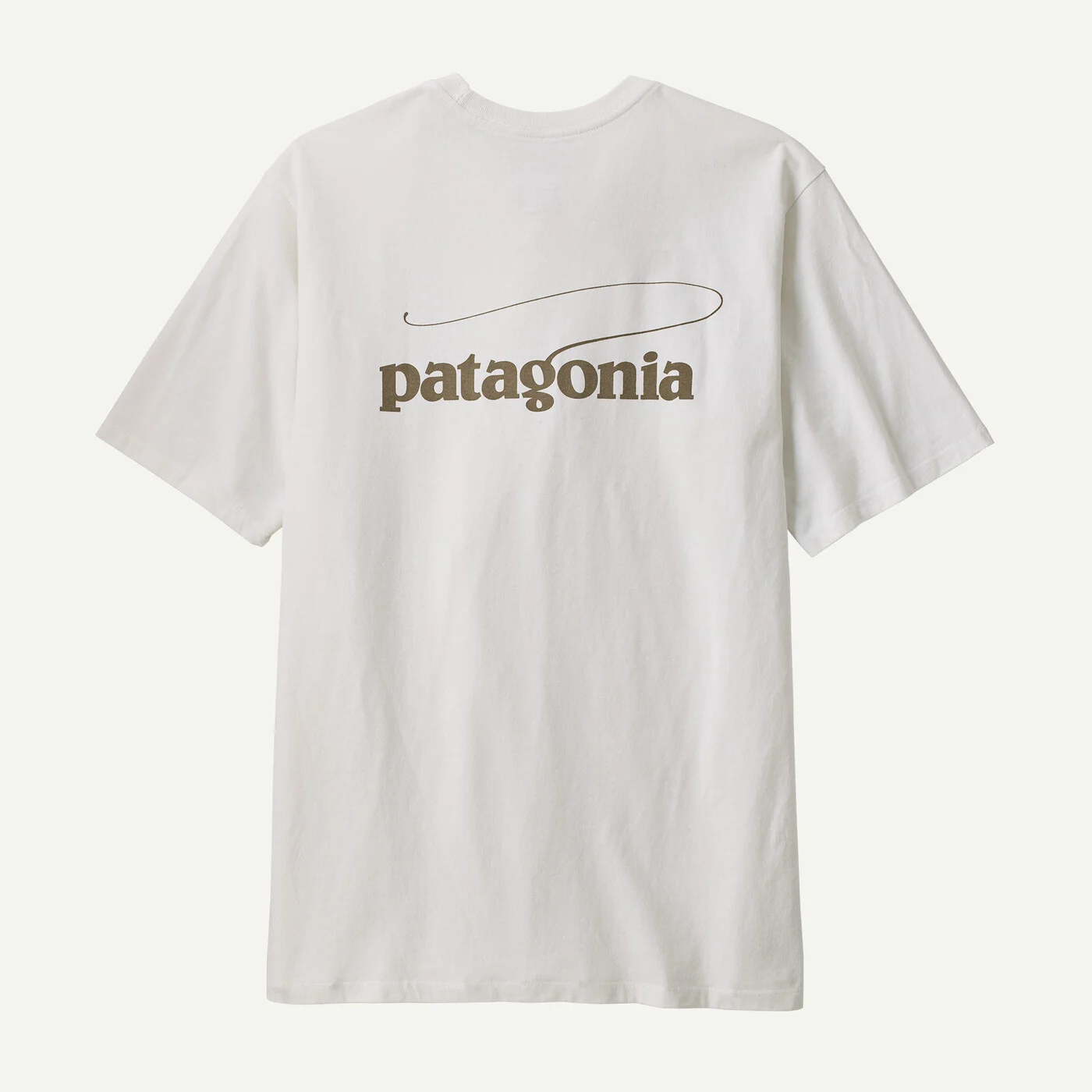 Patagonia Pánské tričko Casting Logo Responsibili-Tee, Fiber White