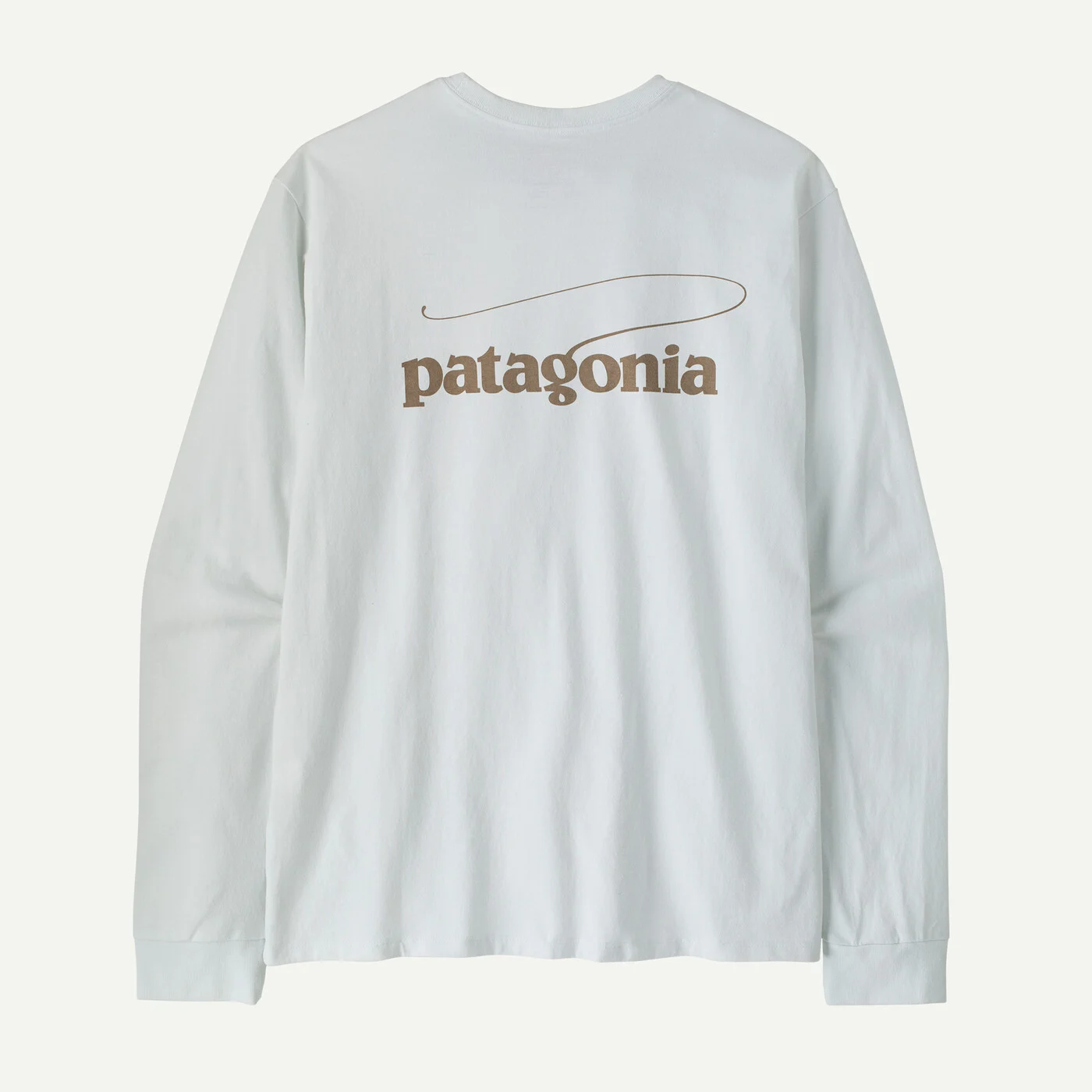 Patagonia Pánské tričko Long-Sleeved Casting Logo Responsibili-Tee®, Fiber White