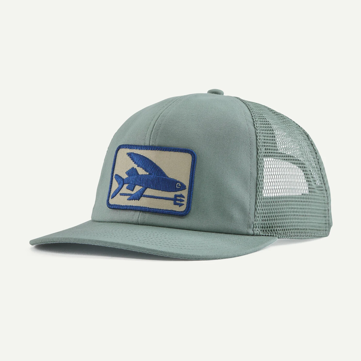 Patagonia Kšiltovka Flying Fish Relaxed Trucker Hat, Cover Green