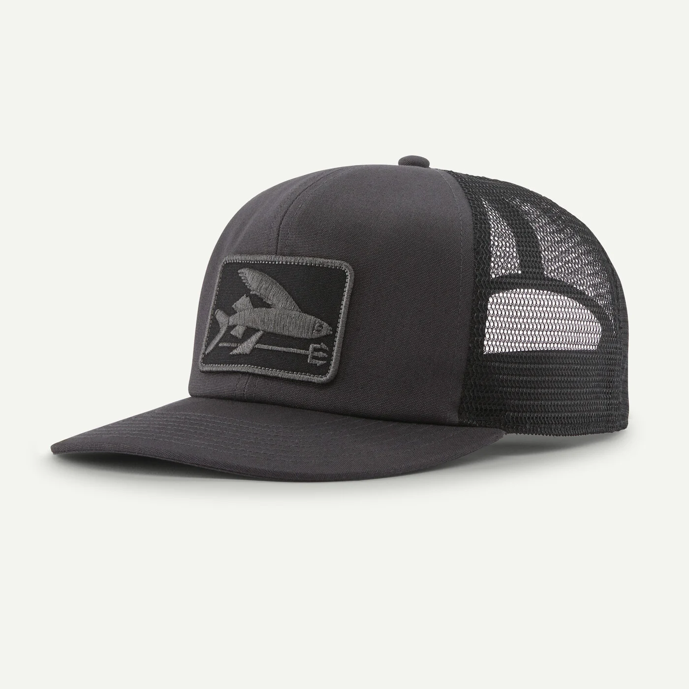 Patagonia Kšiltovka Flying Fish Relaxed Trucker Hat, Ink Black