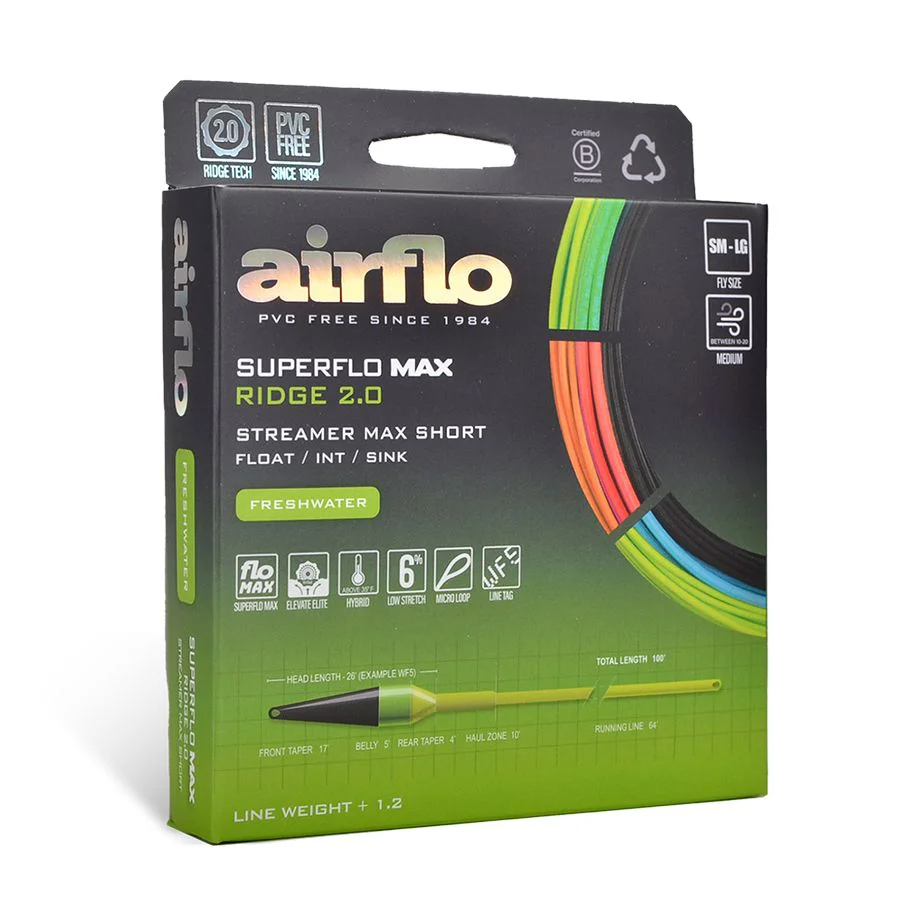 Airflo Muškařská šňůra Superflo Max Ridge 2.0 Streamer Max Short WF