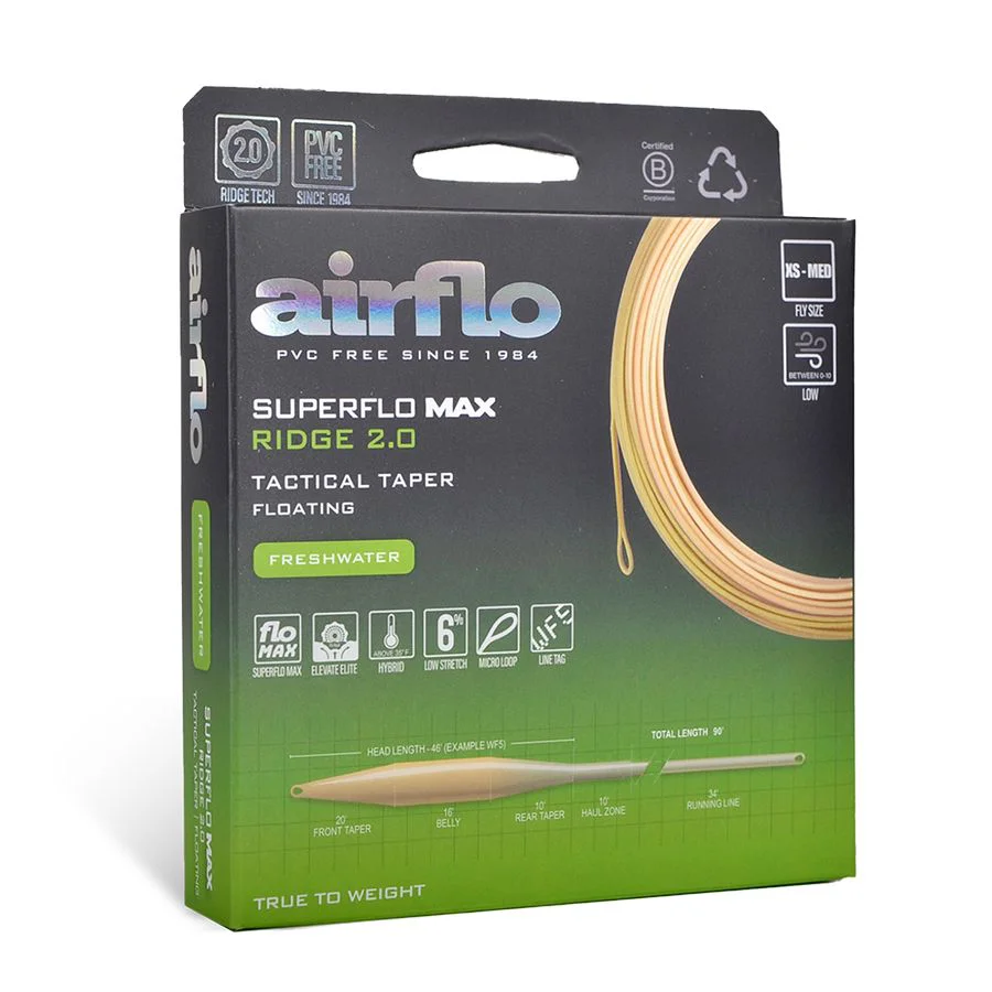 Airflo Muškařská šňůra Superflo Max Ridge 2.0 Tactical Taper WF3F fly line