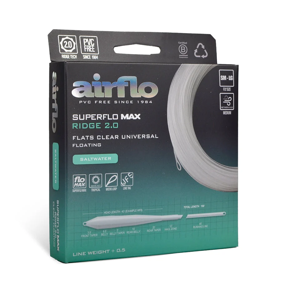 Airflo Muškařská šňůra Superflo Max Ridge 2.0 Flats Universal Clear WF