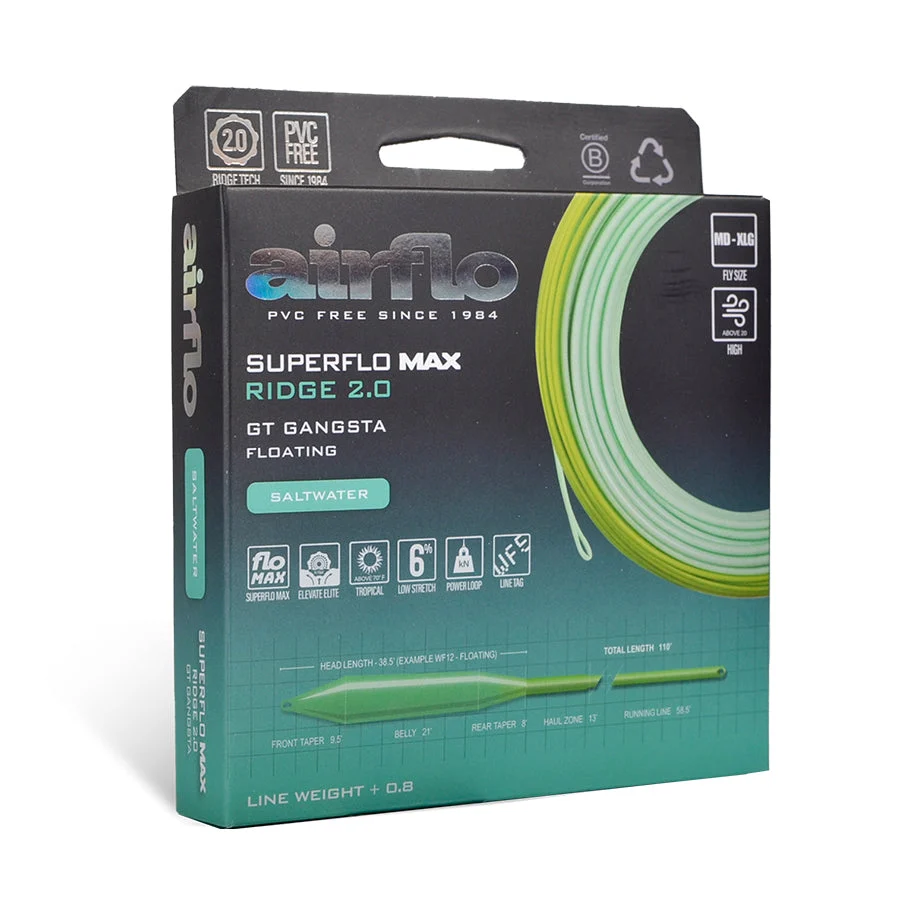 Airflo Muškařská šňůra Superflo Max Ridge 2.0 GT Gangsta WF12F fly line