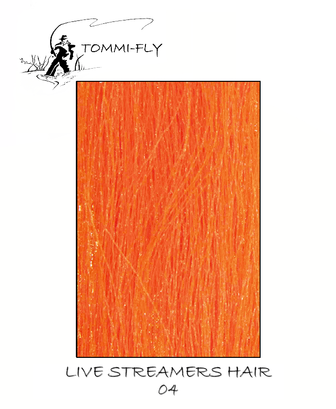 Live streamers hair - Fluo Orange