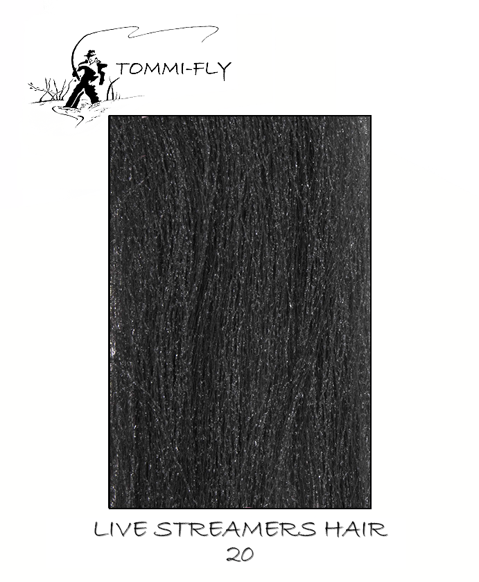 Live streamers hair -  Black