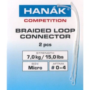 Hanák Competition Braided Loop Connector, Standart, Clear