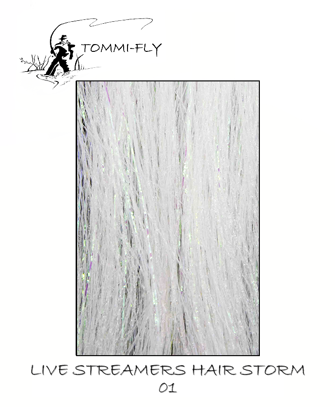 Live streamers hair STORM - White