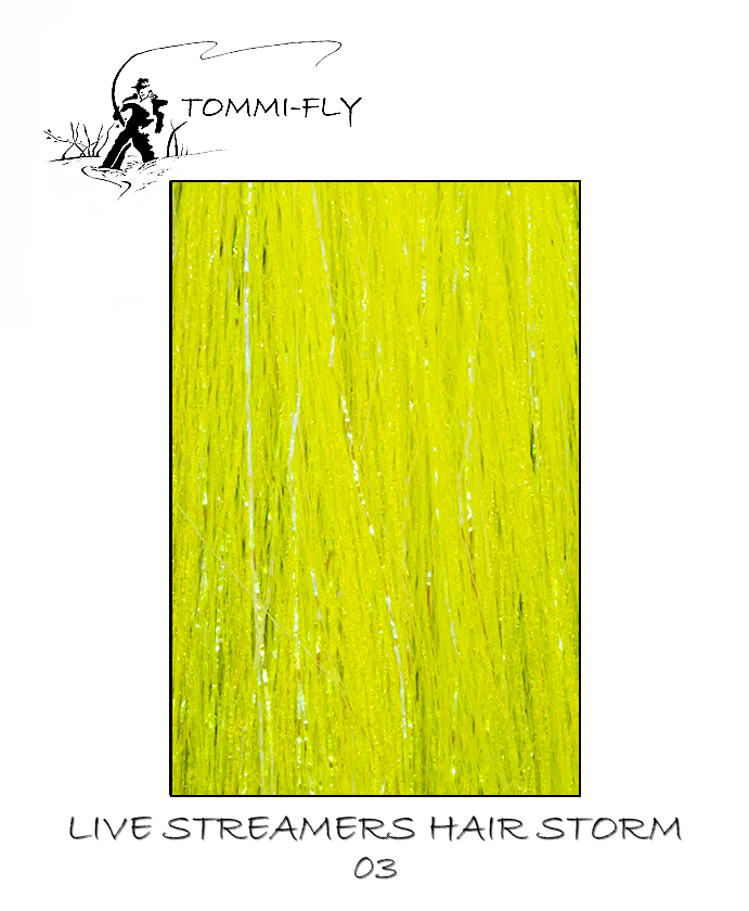 Live streamers hair STORM - Fluo Yellow