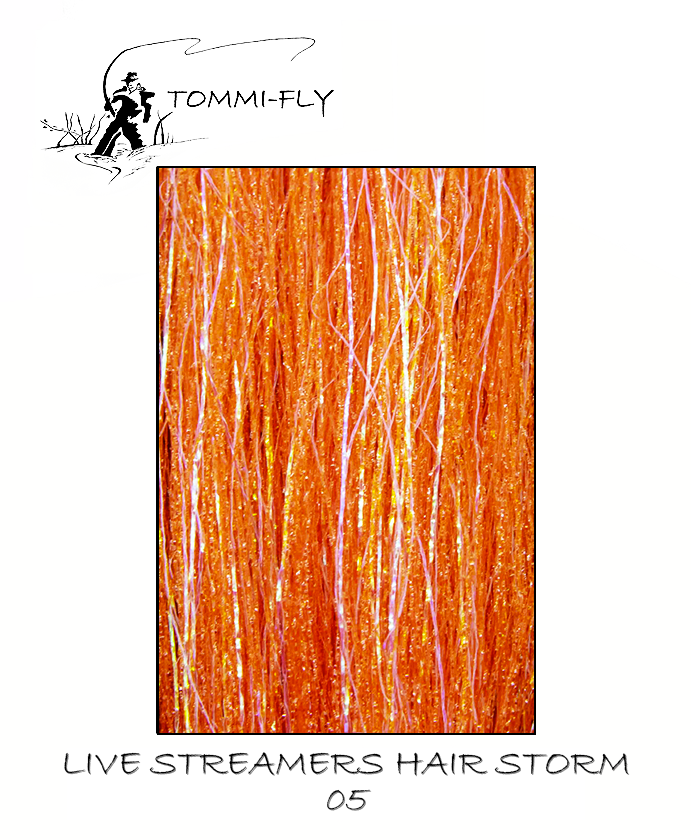 Live streamers hair STORM - Orange