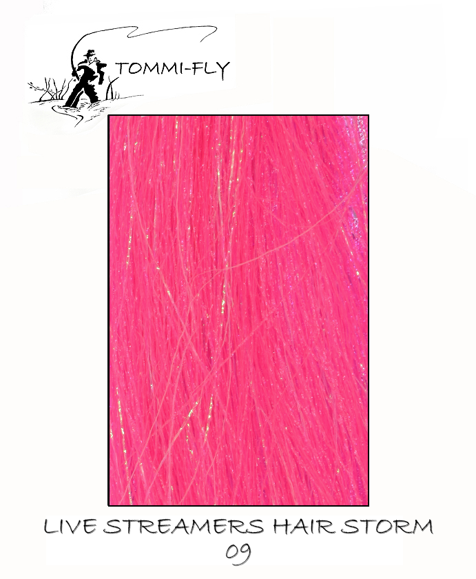 Live streamers hair STORM - Fluo Pink