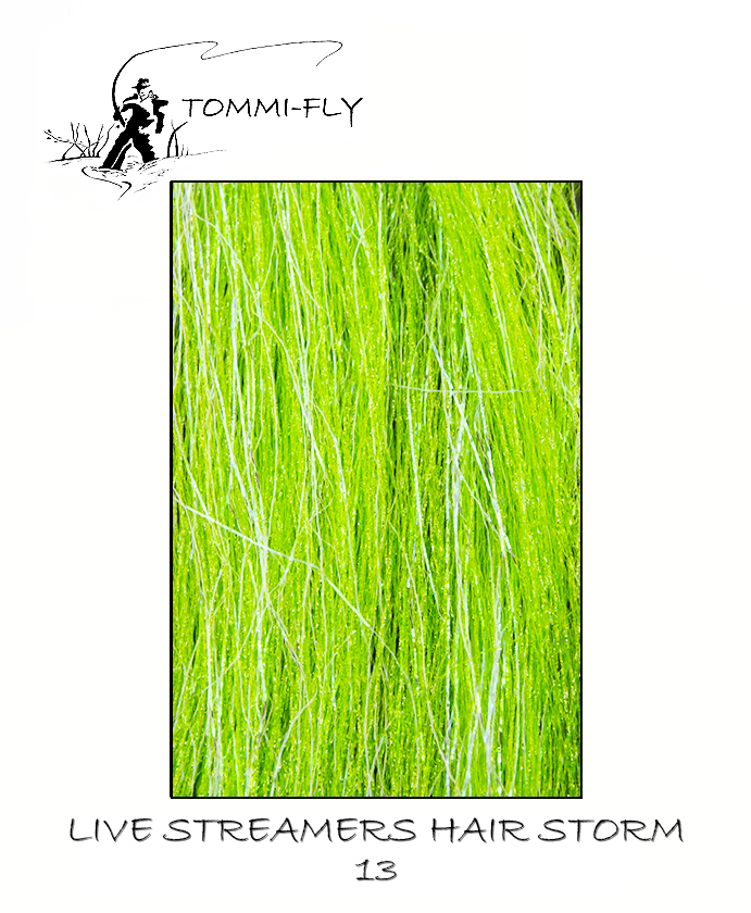 Live streamers hair STORM - Fluo Green