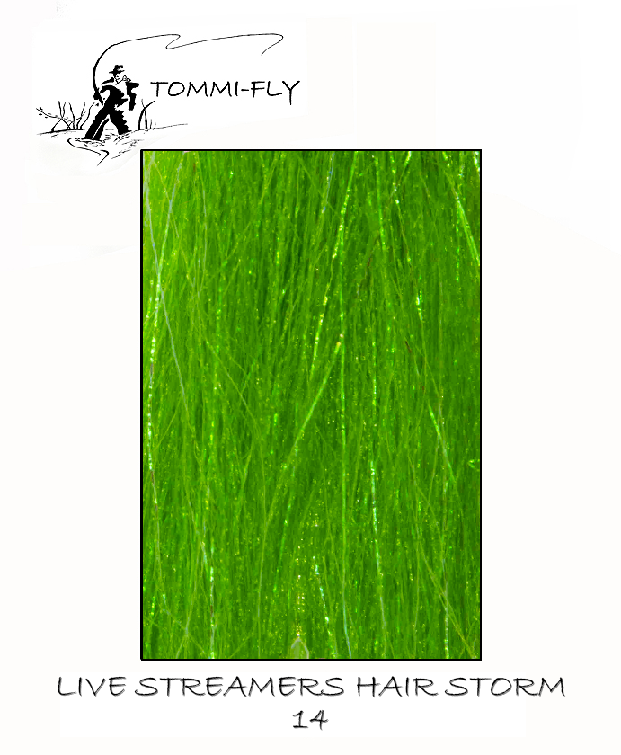 Live streamers hair STORM - Green