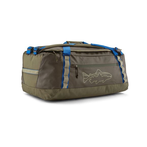 PATAGONIA Black Hole® Duffel Bag 55L, Basin Green w/Fitz Trout