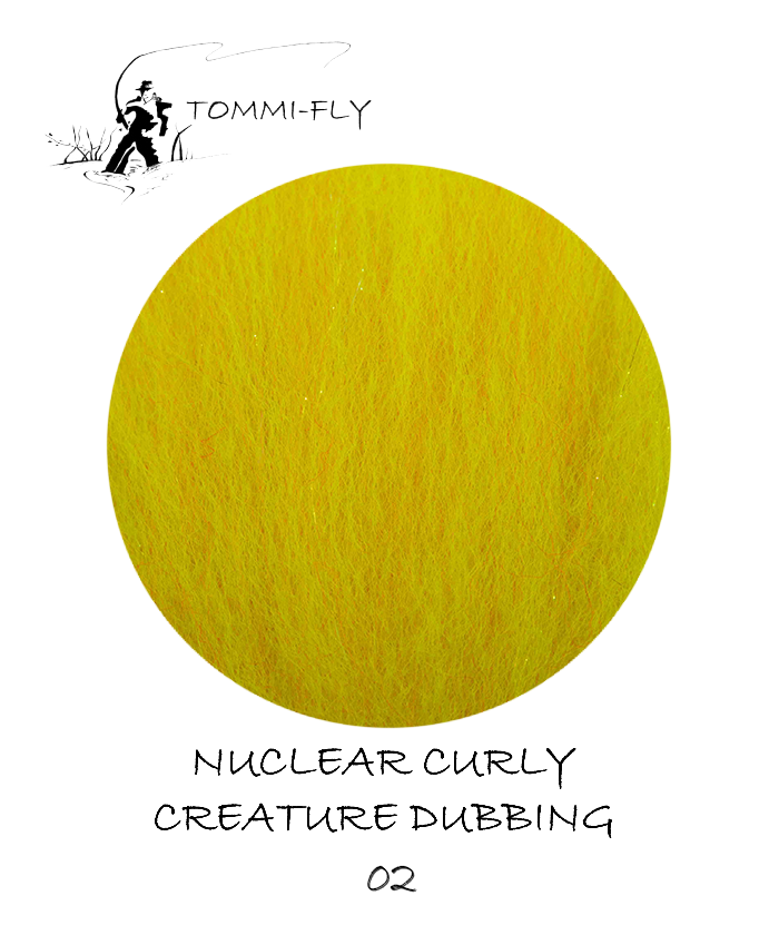 Nuclear Curly Creature dubbing - Fluo Yellow