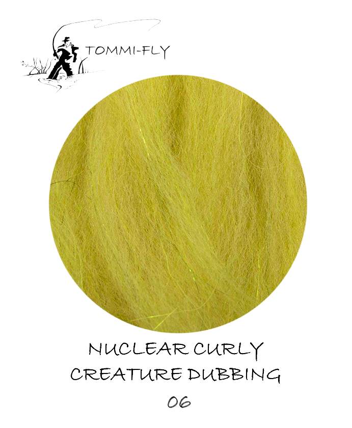 Nuclear Curly Creature dubbing - Golden Olive