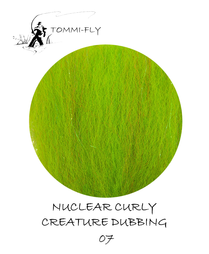 Nuclear Curly Creature dubbing - Fluo Green