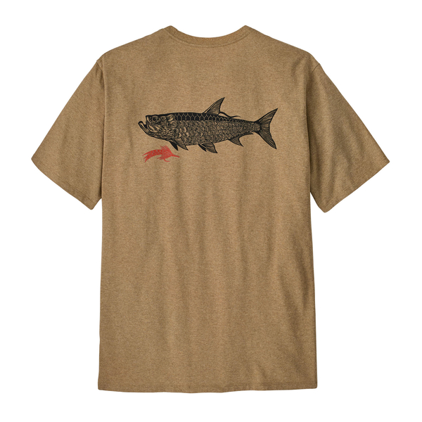 Patagonia Pánské triko Take a Stand Responsibili-Tee®, Salty Roach: Bobcat Brown