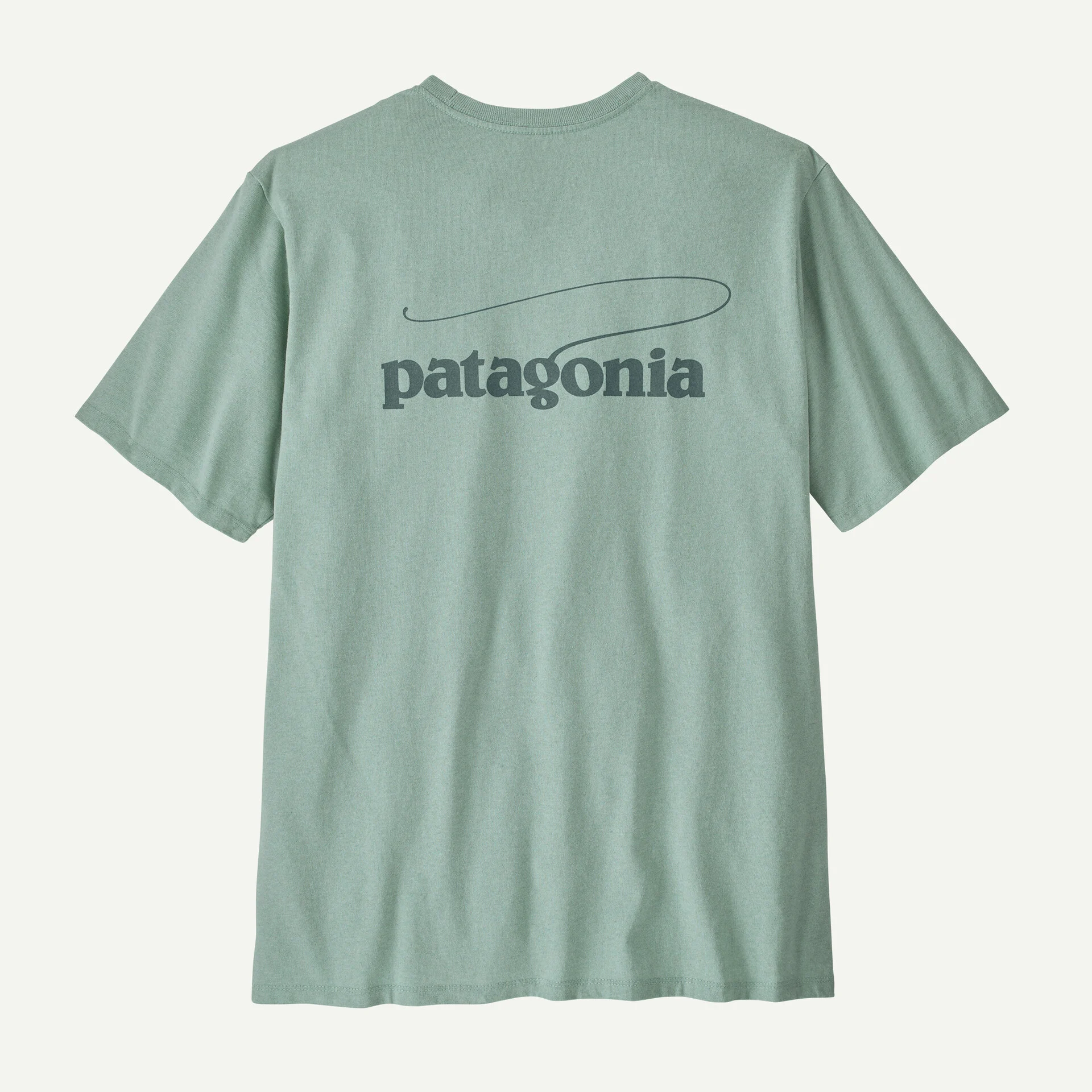 Patagonia Pánské tričko Casting Logo Responsibili-Tee, Thin Ice