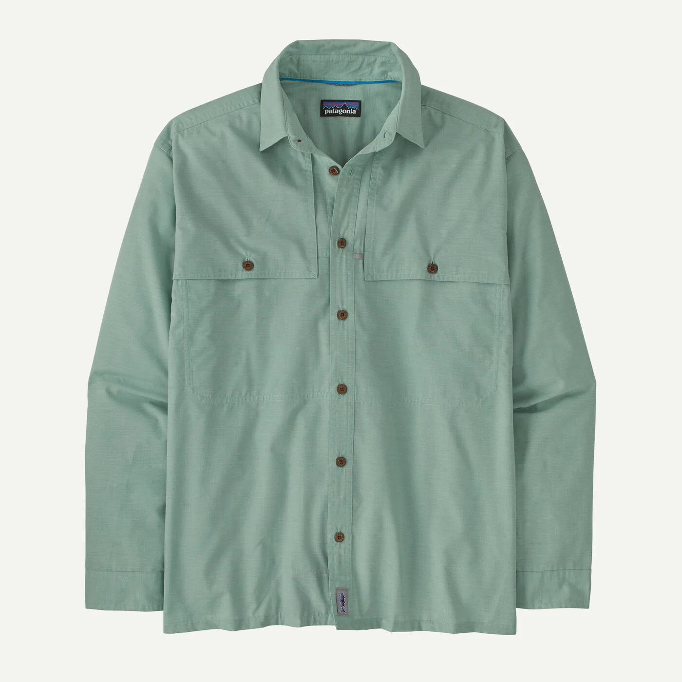 Patagonia Pánská košile Long-Sleeved Island Hopper Shirt, Crossweave: Blue Sage