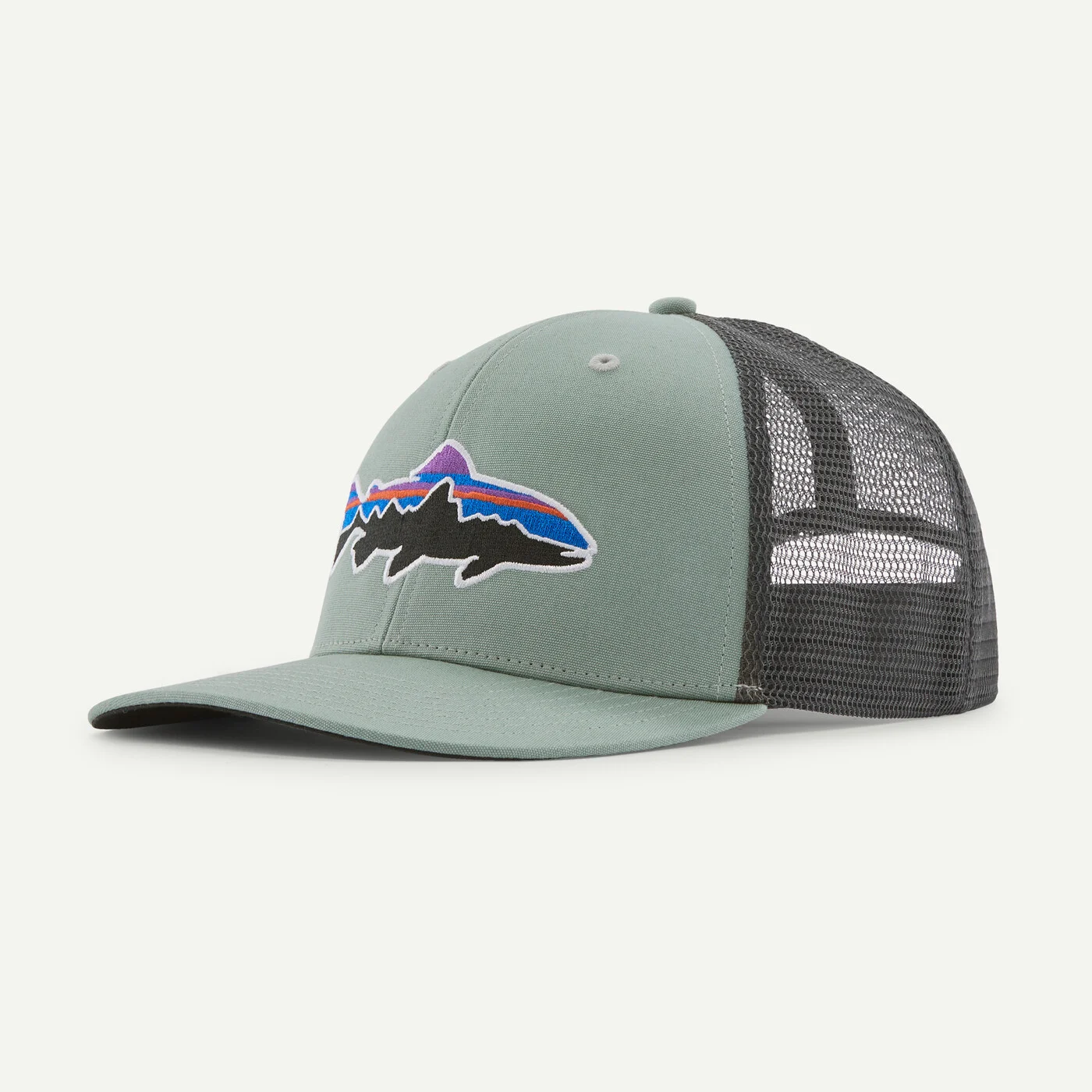 Patagonia Kšiltovka Fitz Roy Trout Trucker Hat, Cover Green