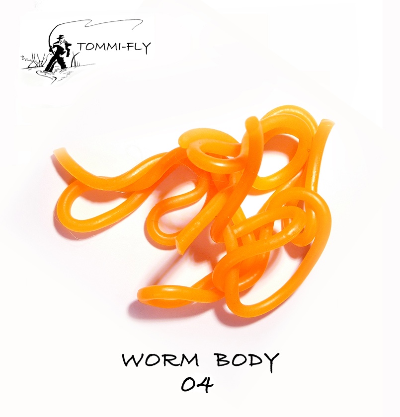 SQUIRMY WORMY - fluo oranžová