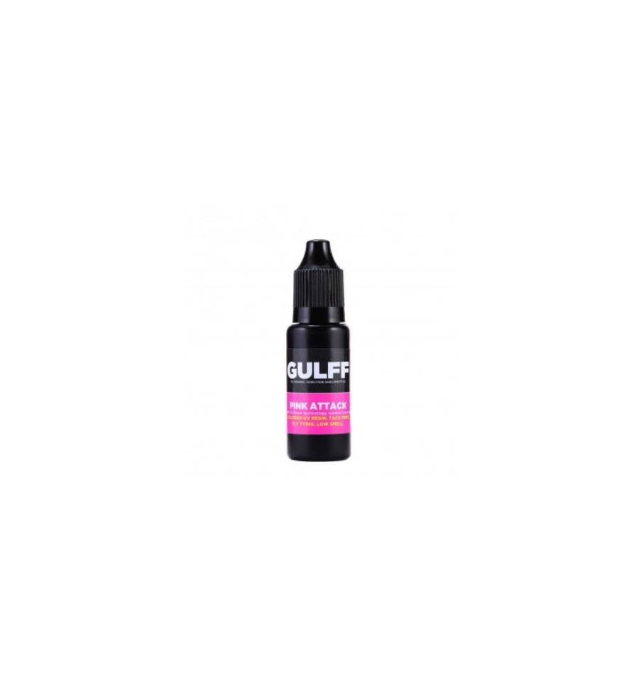 GULFF - UV pryskyřice, Hot Flou Pink, 15 ml