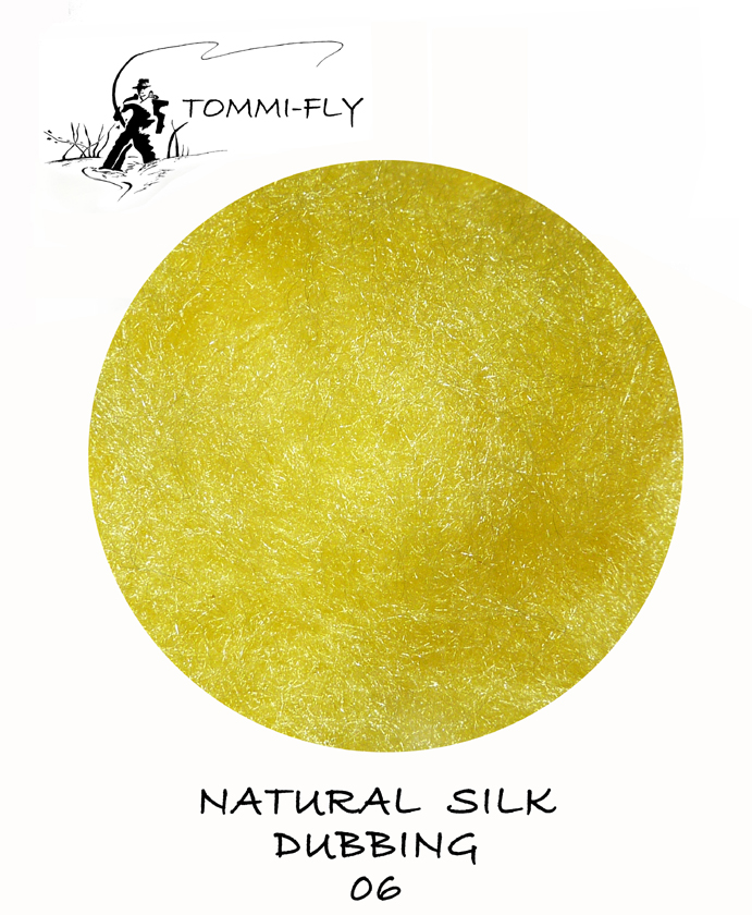 Natural SILK dubbing - žlutá