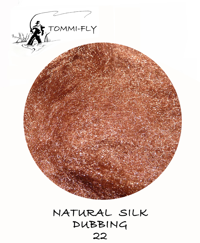 Natural SILK dubbing - hnědá