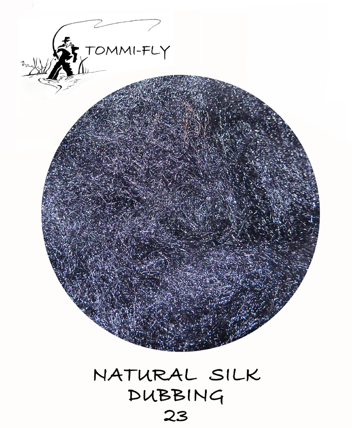 Natural SILK dubbing - pařížská modř