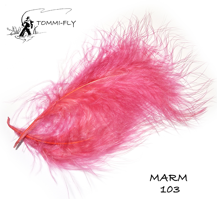 Premium Marabou - Tmavě červená