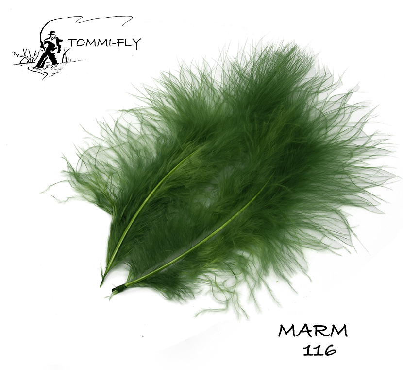 Premium Marabou - Tmavě zelená