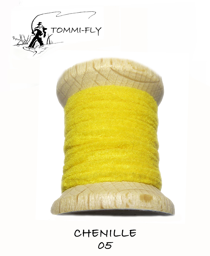 UV CHENILLE - tmavě žlutá