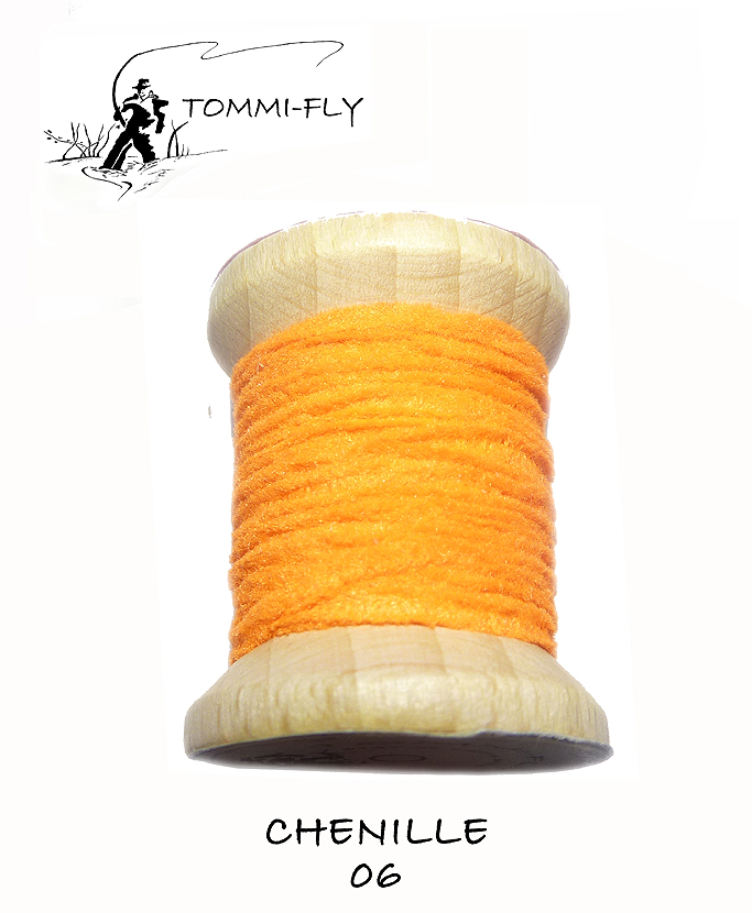 UV CHENILLE - ohnivě oranžová