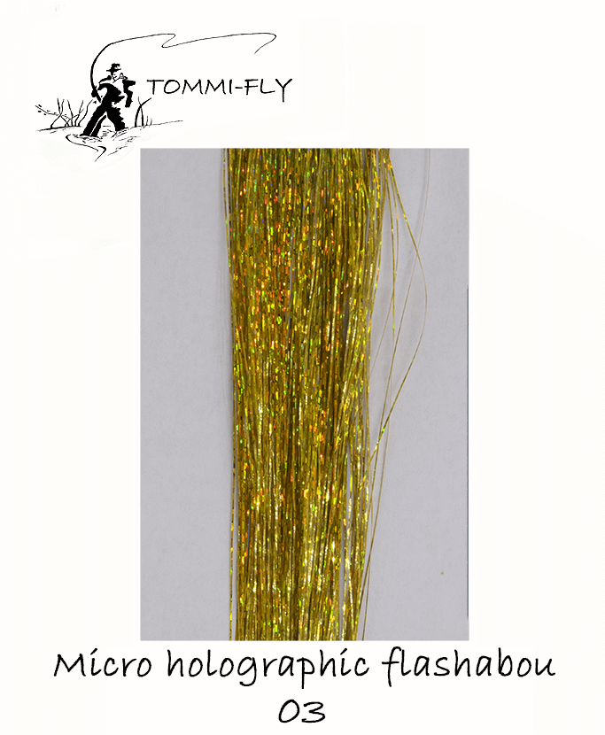Micro holographic flashabou - gold