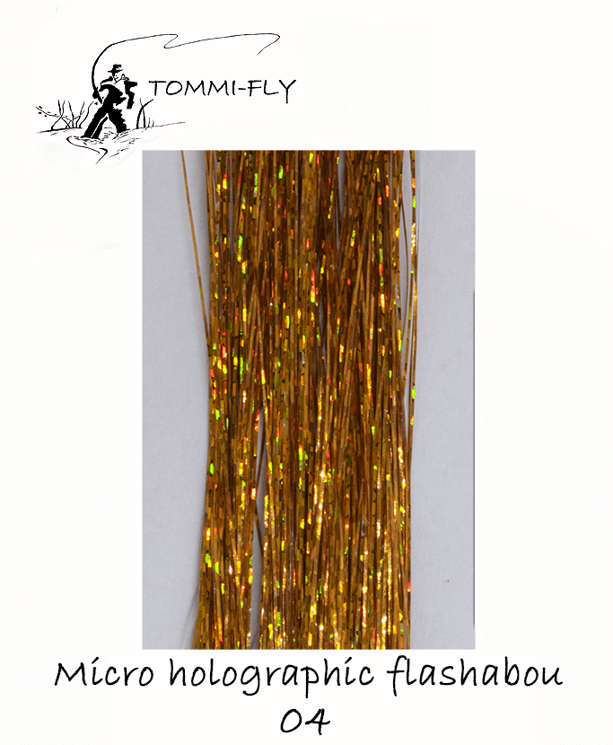 Micro holographic flashabou - orange