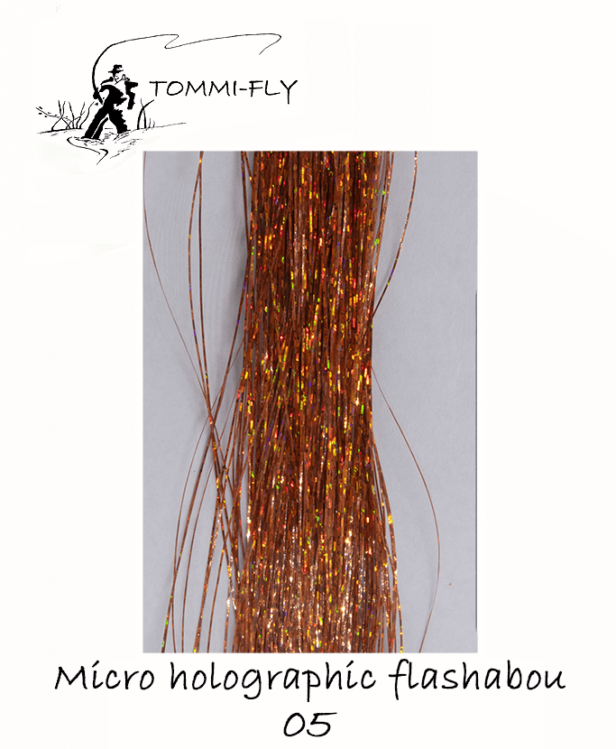 Micro holographic flashabou - copper