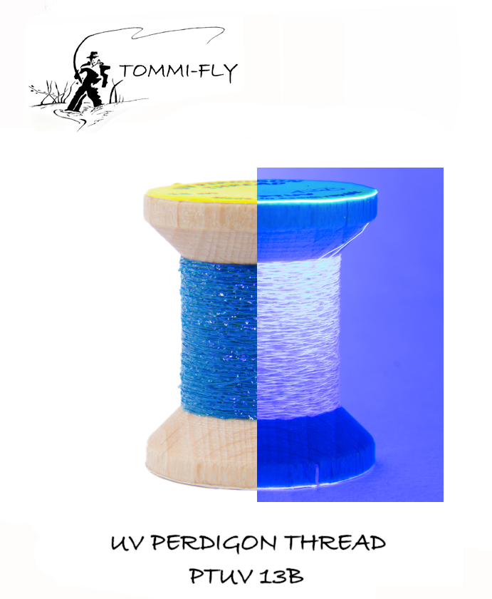UV Perdigon Thread, modrý lesk - Kingfisher Blue