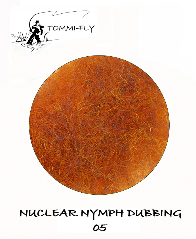 Nuclear Nymph Dubbing - Dark Orange