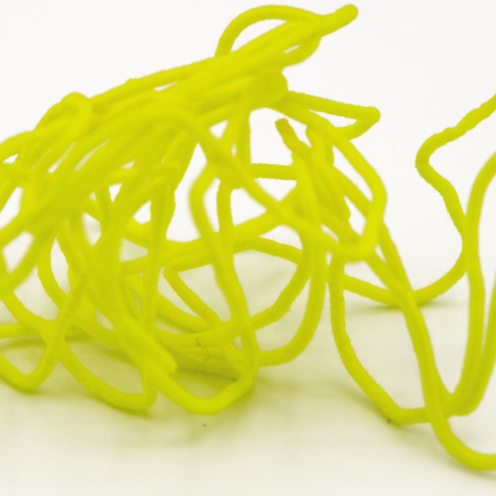 SEMPERFLI Suede Chenille - Fluoro Wimbledon Yellow