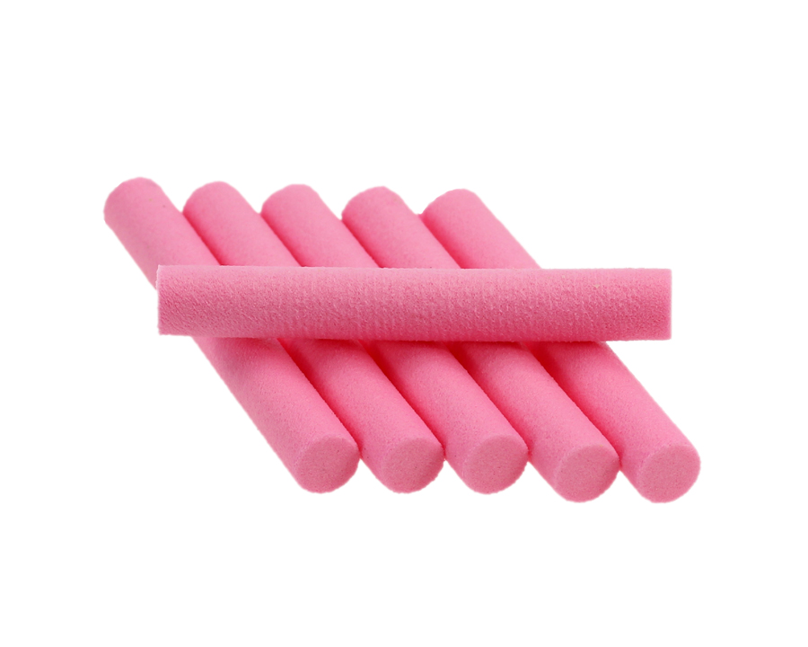 SYBAI Foam Cylinders 6 mm, 6 pcs - Pink